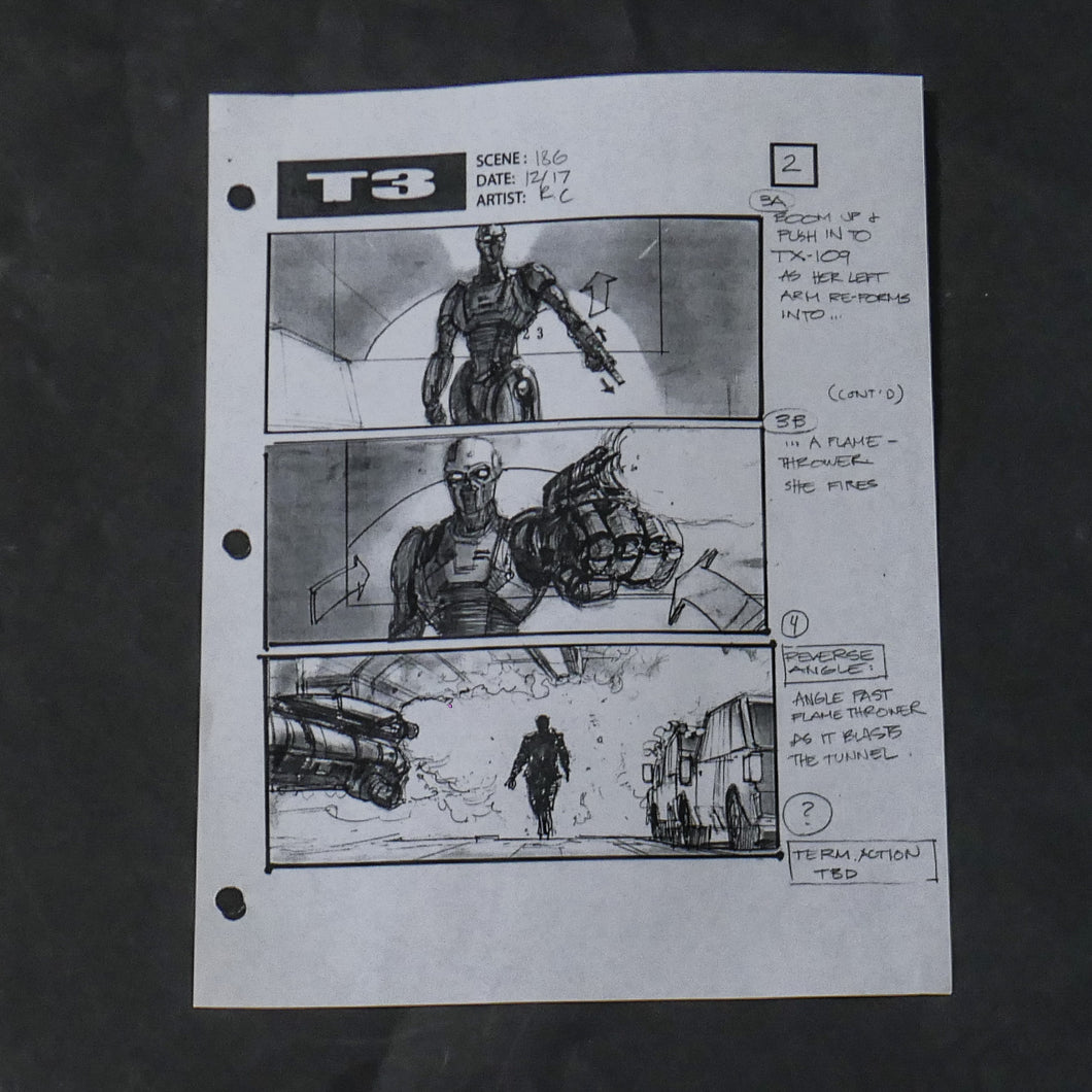 Terminator 3 (2003) Storyboard