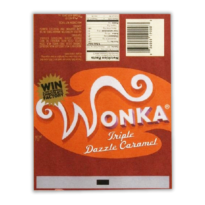 Emballage chocolat Wonka - Charlie et la Chocolaterie avec Johnny Depp