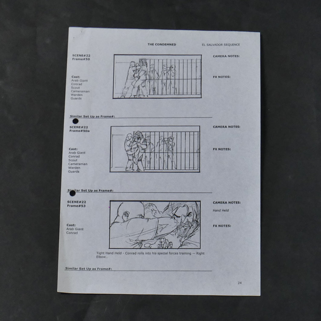 The Condemned (2007) Storyboard