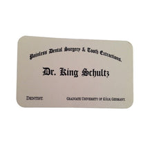 Charger l&#39;image dans la galerie, carte de visite Dr. King Schultz - Django Unchained
