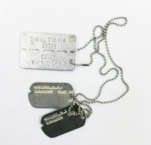 Charger l&#39;image dans la galerie, Plaques d&#39;identité militaire de B.J Guidry (Sam Worthington) - Mission Évasion (Hart&#39;s War)
