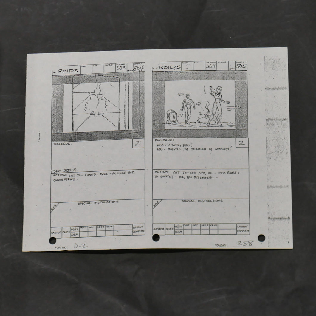 Star Wars Droids (TV) Storyboard