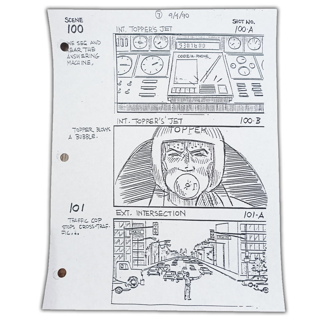 Hot Shots! (1991) Storyboard