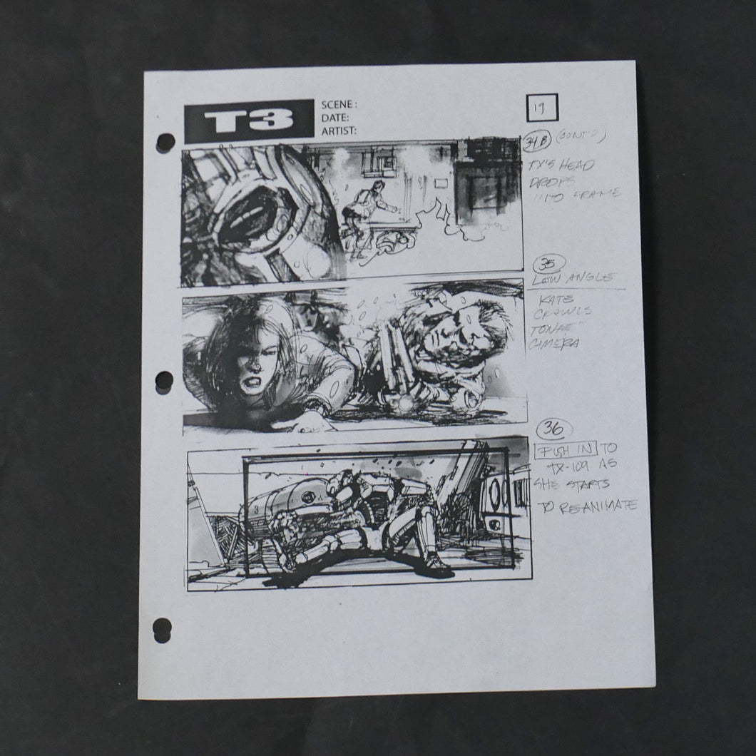 Terminator 3 (2003) Storyboard